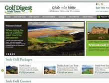 Tablet Screenshot of golfdigestirishtours.com